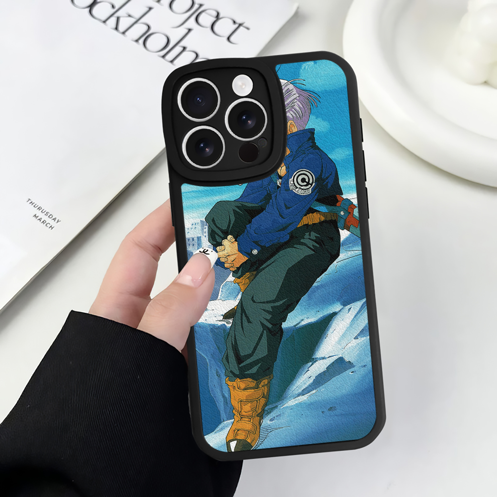 （画像用） ドラゴンボール DRAGON BALL 【iPhone 16シリーズ対応】シリコンスマホケース（レザー調） 材質：シリコン
